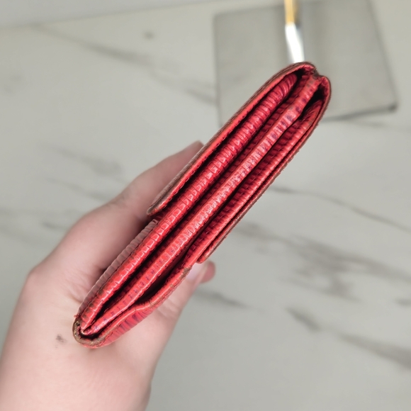 Louis Vuitton Red Epi Leather Compact Snap Wallet - Picture 3 of 10